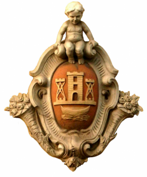 Historisches Relief-Wappen Memel